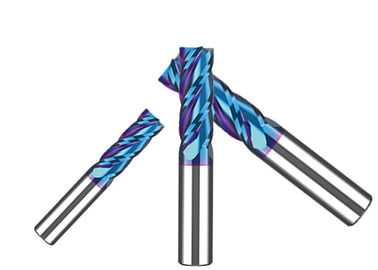 HRC55 ° Flat End Mill Cutter Hochleistungs-Wolframkarbid Fräsmaschinen Nano