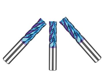 Schwarz und Blau Farbe Optionen Karbid End Mill Cutter AlTiN und NACo Beschichtung auf Kohlenstoff